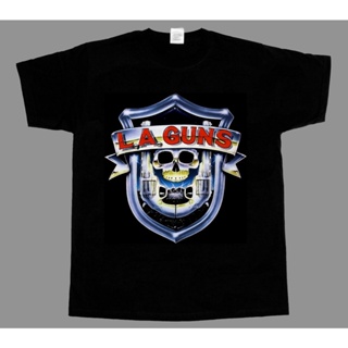 Stylish Birthday Gift La Guns La Guns No Mercy Tour 1988 Short T Shirt Graphic Casual Simple Style_03