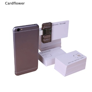 &lt;Cardflower&gt; อะแดปเตอร์ซิมการ์ดนาโน ขนาดเล็ก สําหรับโทรศัพท์มือถือ Android (เสียบแล้วใช้งานได้เลย)