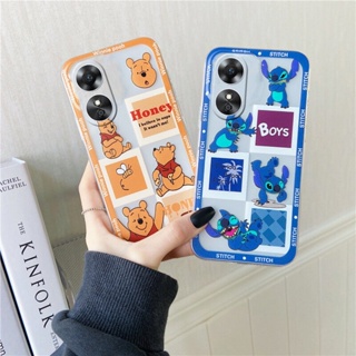 ใหม่ พร้อมส่ง เคสโทรศัพท์มือถือ ซิลิโคนนิ่ม ใส กันกระแทก ลายการ์ตูนวินนี่ เดอะ พูห์น่ารัก สร้างสรรค์ สําหรับ OPPO A38 4G A384G 2023