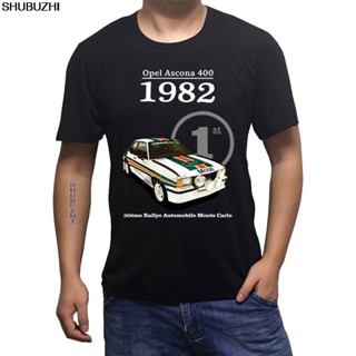 คอลูกเรือพร้อมส่ง เสื้อยืดแขนสั้น ผ้าฝ้าย 100% พิมพ์ลาย Opel Ascona 1982 1980S หลากสี แฟชั่นฤดูร้อน สําหรับผู้ชายS_03