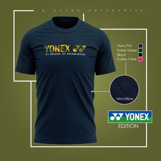 YONEX EDITION UNISEX MICROFIBER ROUNDNECK SHORT SLEEVE T-SHIRT BAJU LELAKI WANITA SPORT SHIRT_01