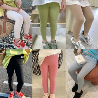 กางเกงเลกกิ้งขายาว แบบบาง สีแคนดี้ สไตล์เกาหลี แฟชั่นฤดูร้อน สําหรับเด็กผู้หญิง อายุ 1-7 ปี