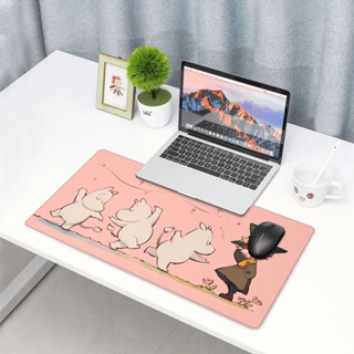 Moomin แผ่นรองเมาส์ พิมพ์ลาย ขนาดใหญ่ 40x75 ซม. ฐานยาง กันลื่น สําหรับคอมพิวเตอร์