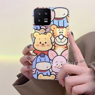 Ready Stock New Hot Sale Phone Case เคส Xiaomi 13 Pro 13 Lite 2023 Casing Ultra-thin Anti-drop Cute Tiger KT Transparent Silicone Soft Case Back Cover เคสโทรศัพท