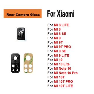 ใหม่ ฝาครอบเลนส์กล้องด้านหลัง พร้อมกาวสติกเกอร์ สําหรับ Xiaomi MI 8 9 9T SE Note 10 10T LITE PRO 5G