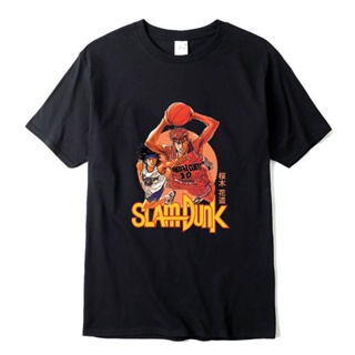 S-5XL Hot all-match classic Apanese Anime Slam Dunk  Product  Print Short-sleeved Quality  Loose Casual Simple Man T-shi