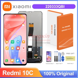 หน้าจอแสดงผล ของแท้ สําหรับ Xiaomi Redmi 10C 220333Qbi หน้าจอสัมผัส Lcd ดิจิไทเซอร์ พร้อมกรอบ แบบเปลี่ยน สําหรับ Redmi10C