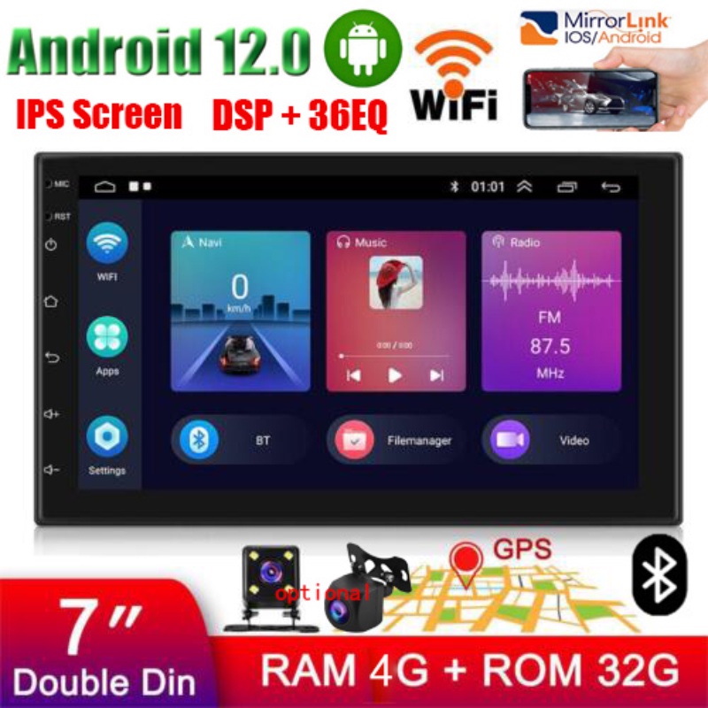 4gb-ram-32gb-rom-evean-เครื่องเล่นมัลติมีเดีย-หน้าจอ-ips-7-นิ้ว-4-แกน-รองรับ-wifi-navi-bt-gps-fm-พร้อมกล้องถอยหลัง-สําหรับรถยนต์