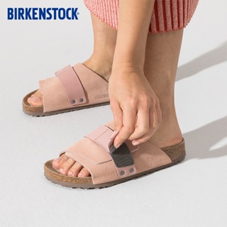 Boken BIRKENSTOCK รองเท้าแตะหนังนิ่ม แต่งกระดุมแถวเดียว แฟชั่นสําหรับผู้ชาย และผู้หญิง ไซซ์ 36-45