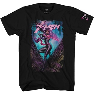 [S-5XL] เสื้อยืด พิมพ์ลายการ์ตูนซูเปอร์ฮีโร่ Marvel X-Men Psylocke สําหรับผู้ชาย