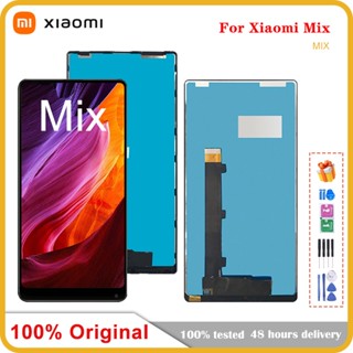 อะไหล่หน้าจอสัมผัส LCD 6.4 นิ้ว พร้อมกรอบดิจิไทเซอร์ แบบเปลี่ยน สําหรับ Xiaomi Mi MIX LCD