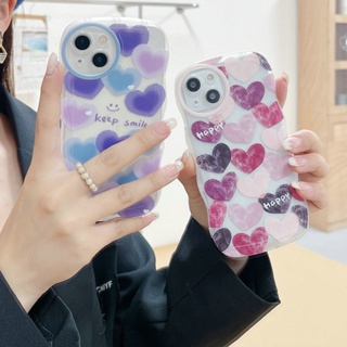 Soft Casing Samsung Galaxy  A05 A05S A15 S24 S23 Plus Ultra FE S22 S21 S20 S23+ S22+ S21+ 5G S20+ A02 A02S A03S A11 A50 A50S A30S A20S A72 4G A20 A30 M11 M02 Waves Edge Clear Screen full of love Oval Lens Protection Fine Hole Shockproof Phone Case 1STB 35