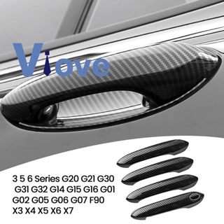 Carbon Fiber Outside Exterior Door Handle Cover Trim For-BMW 3 5 6 Series G20 G30 G31 G32 G01 G02 G05 G06 X3 X4 X5 X6 X7