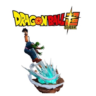 โมเดลฟิกเกอร์ Pvc รูปปั้นอนิเมะ Dragon Ball Z Son Goku VS Piccolo GK ขนาด 25 ซม. ของเล่นสําหรับเด็ก