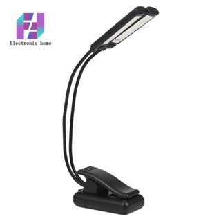 Music Stand Light Clip On LED Lamp - No Flicker, Fully Adjustable, 6 Levels of Brightness - Also for Book Reading, Orchestra, Mixing, DJs