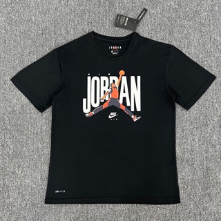 S-5XL Air Jordan AJ NBA Mens T-Shirt Michael Jordan Air Slam Dunk Print Oversized Top Outdoor Sports Casual Fashion Qui