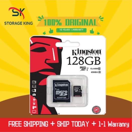 พร้อมส่ง-kingston-การ์ดหน่วยความจํา-micro-sd-class-10-120mb-s-64g-256gb-128gb-512gb-1tb-tf