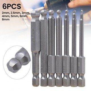 7*ball-point Hexagon Socket Screwdriver Bit Hex Ball Length 65mm S2-Steel