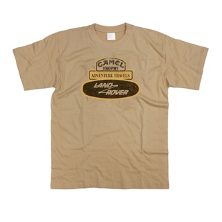 เสื้อยืดพิมพ์ลาย Camel Trophy Badge Land Rover Range Discovery แฟชั่นสําหรับผู้ชาย