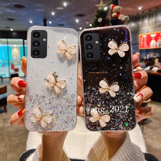 Ready Stock 2023 New Casing เคส Samsung Galaxy A54 A34 A24 A14 LTE 4G 5G Phone Case Glitter Cute Butterfly Protective Soft Case Back Cover เคสโทรศัพท