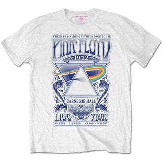    Pink Floyd Tee Carnegie Hall Poster T Shirt 100 Merchandise White_01
