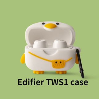 【พร้อมส่ง】เคสหูฟัง แบบนิ่ม ลายการ์ตูน สําหรับ Edifier TWS1