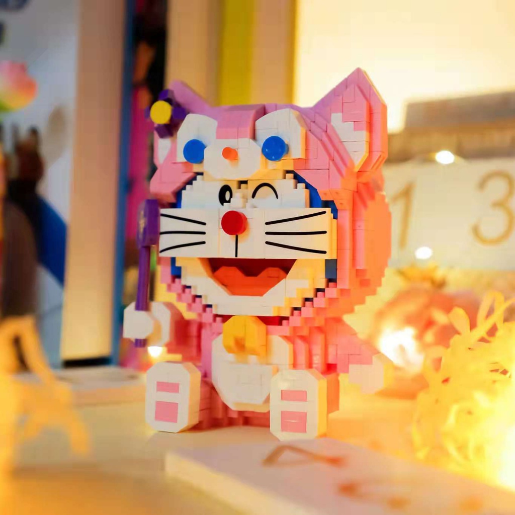 พร้อมส่ง-บล็อกตัวต่อเลโก้-lingna-belle-doraemon-ขนาดเล็ก-ของเล่นสําหรับเด็ก
