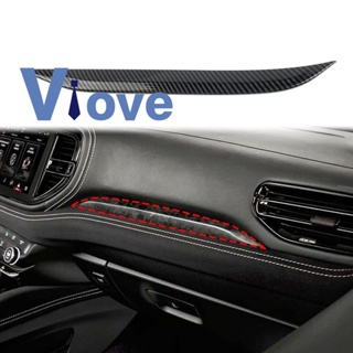 Dashboard Panel Strip Cover Trim Dashboard Panel for Dodge Durango 2021 2022 Accessories ABS Carbon Fiber