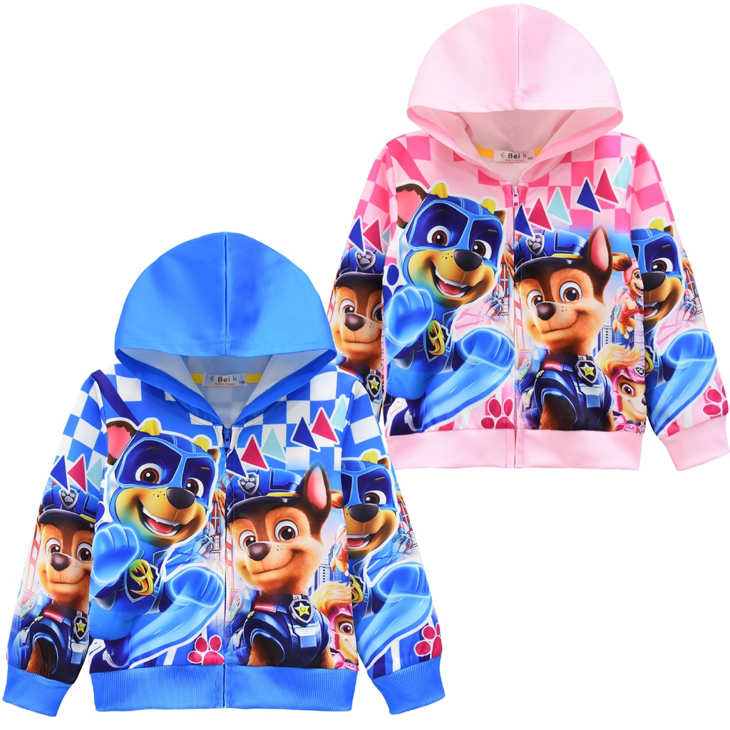 paw-patrol-เด็กชายและเด็กหญิงเสื้อผ้าการ์ตูนแจ็คเก็ตเสื้อโค้ท