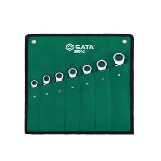 [ราคาถูก]👨‍🔧 SATA 09043 ชุดประแจแหวนข้างปากตายคองอ 7 ชิ้น