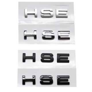 สติกเกอร์ตราสัญลักษณ์ตัวอักษร HSE สีเงิน สีดํา สําหรับตกแต่งรถยนต์ Land Rover Range Rover