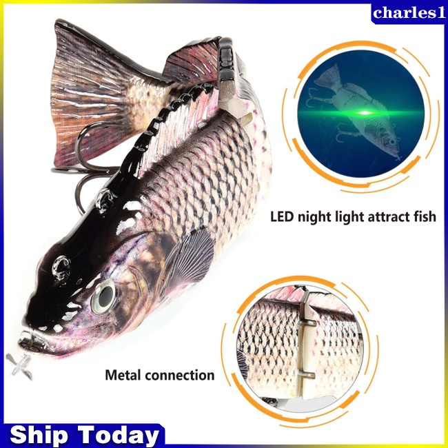 charles-เหยื่อตกปลาไฟฟ้า-led-แบบชาร์จไฟได้-หลายข้อต่อ