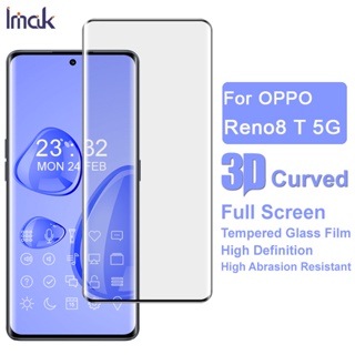 แท้ ฟิล์มกระจกนิรภัยกันรอยหน้าจอ 3D แบบโค้ง สําหรับ Oppo Reno 8T 5G Reno8 T 5G