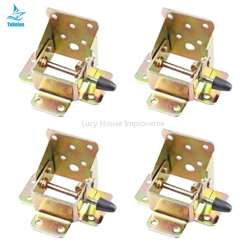 4Pcs/set Iron Locking Folding Table Chair Leg Bracket Hinge Self-Lock ...