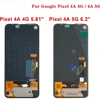 หน้าจอแสดงผล LCD ดิจิทัล แบบประกอบเอง สําหรับ Google Pixel 4A 4G 4A 5G