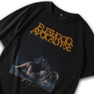 Kaos Band Death Metal Fleshgod Apocalypse เสื้อยืดลําลอง แขนสั้น คอกลม พิมพ์ลายวงดนตรีร็อค พังก์ร็อค พรีเมี่ยม สไตล์วินเทจ สําหรับเด็กผู้ชาย ผู้หญิง 346