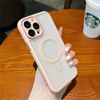 เคสโทรศัพท์มือถือ แบบแม่เหล็กไร้สาย ป้องกันกระแทก หรูหรา สําหรับ iPhone 14 13 Pro Max 14 Plus