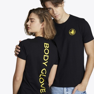 BODY GLOVE Unisex Graphic Tee Cotton T-Shirt เสื้อยืด สีดำ-01_01