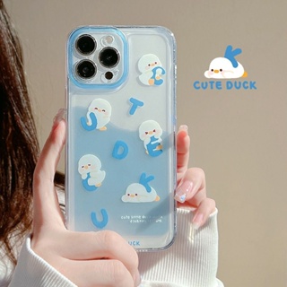 Creative Duck Phone Case For Iphone14 Phone Case Apple 13promax Silicone 11 Protective Shell 12 Transparent XS All-Inclusive 7/8P