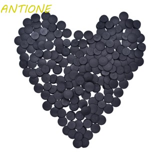 สินค้า ANTIONE DIY Plastic Button for Kids Lightweight Buckles Black Buckle Shoe Charm Button Accessories 4 sizes Back Piece Black Ornaments