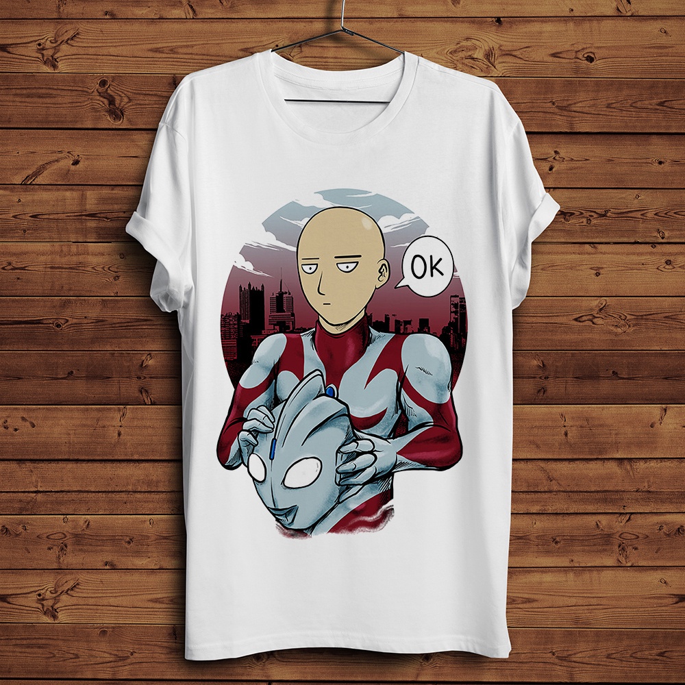 T-shirt Homme One Punch Man Saitama - Motif Humoristique 'Workout Training To Be Bald' - Noir, 100% Coton