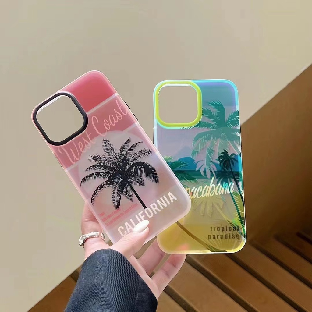 เคสป้องกันโทรศัพท์มือถืออะคริลิค-เคลือบเลเซอร์-สองด้าน-สําหรับ-apple-iphone-14pro-13promax-12-11