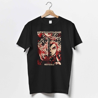 Demon Slayer Kyojuro Rengoku Anime Manga Graphic T-Shirt | Japanese Theme Anime Tee | Unisex Anime Graphic T-Shirts_03