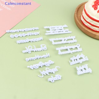 Ca&gt; DIY Alphabet Letter Cake Mold Blessing Cookie Biscuit Stamp Embosser Cutter well