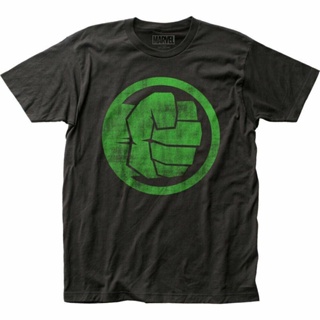 เสื้อยืดคอกลม พิมพ์ลาย Marvel Superhero Avengers Hulk Fist ขนาดใหญ่ สําหรับผู้ชาย