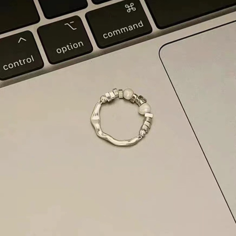 แหวนลูกปัด-แหวนผู้หญิงผิดปกติ-แหวนเกาหลีหรูหรา-แฟชั่นระดับไฮเอนด์บุคลิกภาพแหวนฮิปฮอปเย็น