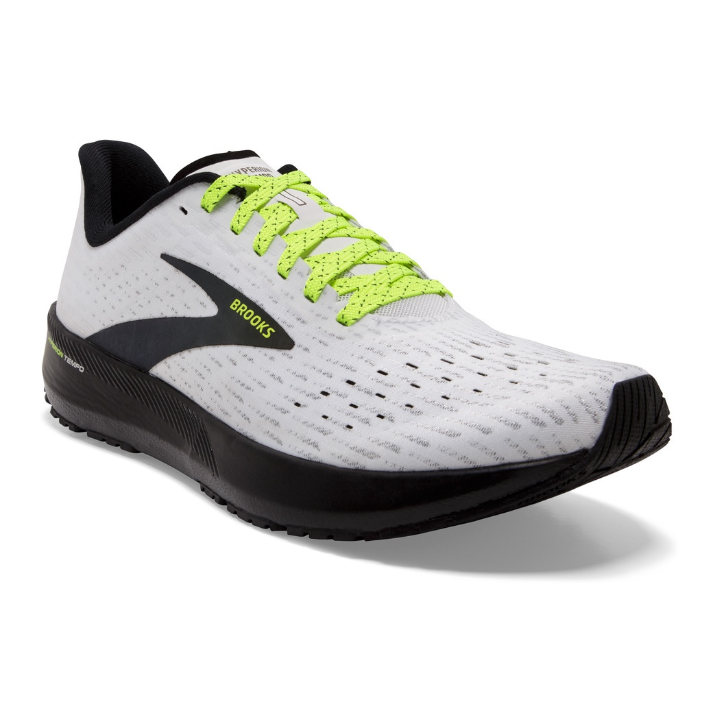 brooks-hyperion-tempo-รองเท้าวิ่งถนน-ผู้ชาย-สีขาวดำ-แบบหน้าปกติ