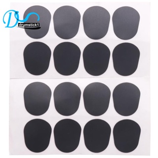 【High quality】16pcs Alto/tenor Sax Clarinet Mouthpiece Patches Pads Cushions, 0.8mm Black, 16 Pack