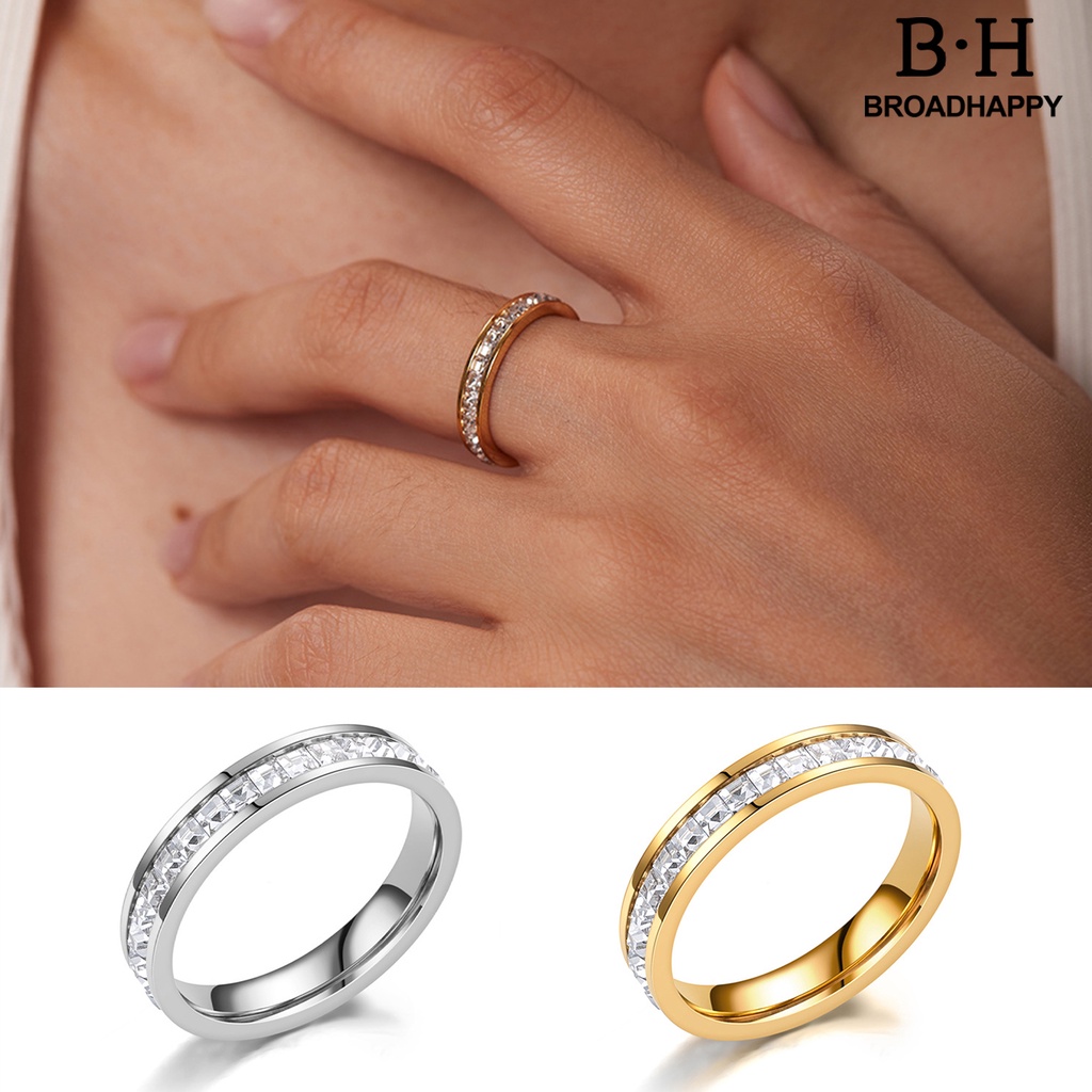 bh-h-แหวนคู่รัก-พื้นผิวเรียบ-สี่เหลี่ยม-ประดับเพทาย-ลูกบาศก์-เครื่องประดับ-แหวนแต่งงาน