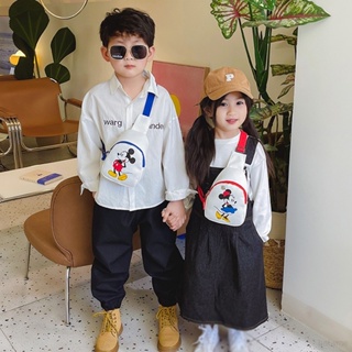 Baby Korean Style Lightweight Shoulder Belt Bags Kids Fashionable Chest Bag Children Cartoon Printing Waist Bag